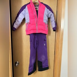Girls size 7 Spyder snow/ski outfit